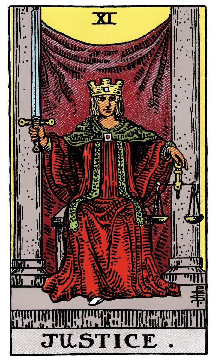 Tarotkarte Gerechtigkeit